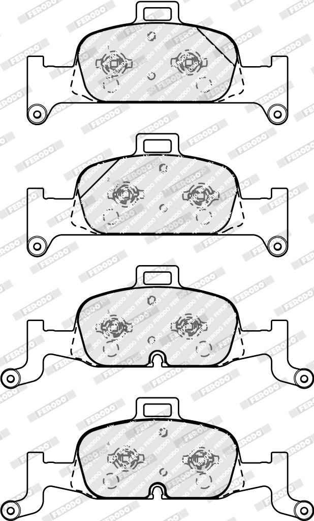 Комплект гальмівних колодок передн , AUDI A4 ALLROAD B9, A4 B9, A5, A6 ALLROAD C8, A6 C8, A7, Q5 1.4-3.0H 05.15- фото 3