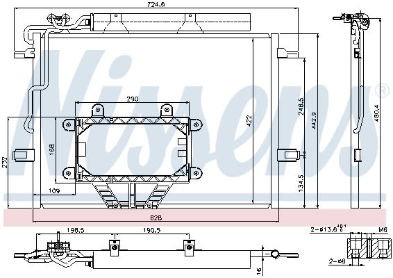 Конденсер кондиціонера MERCEDES CLS-CLASS W 219 (04-) CLS 320 CDI (+) NISSENS (940325) Nissens фото 11