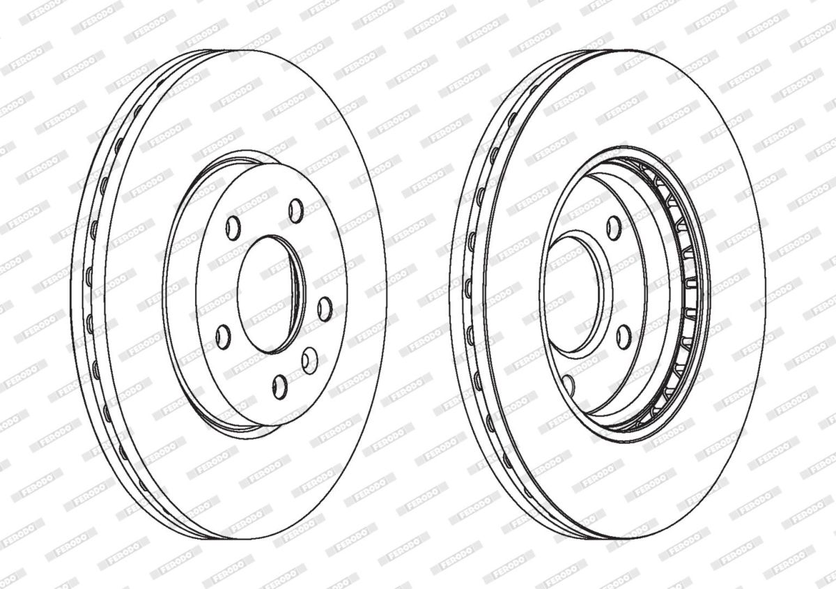 Диск гальмівний OPEL ASTRA J ЛІФТБЕК 1.4 2012.06- FERODO (DDF1870) Ferodo фото 5