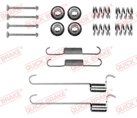 Комплект пружинок колодок ручника Nissan X-Trail 2.0-2.5 01-13 (Akebono) фото 4