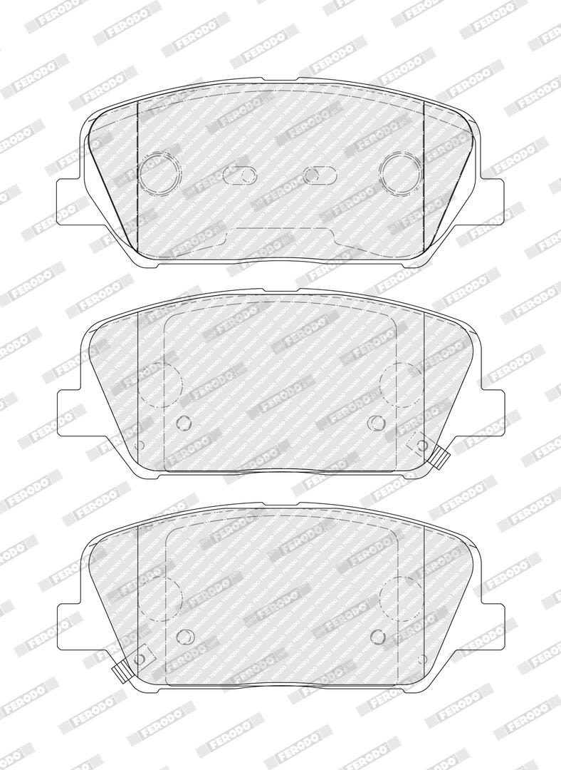 Комплект гальмівних колодок передн , HYUNDAI EQUUS / CENTENNIAL, GENESIS, I30, VELOSTER, KIA CEE'D, CERATO III, OPTIMA, PRO CEE'D 1.0-3.8 03.09- фото 3