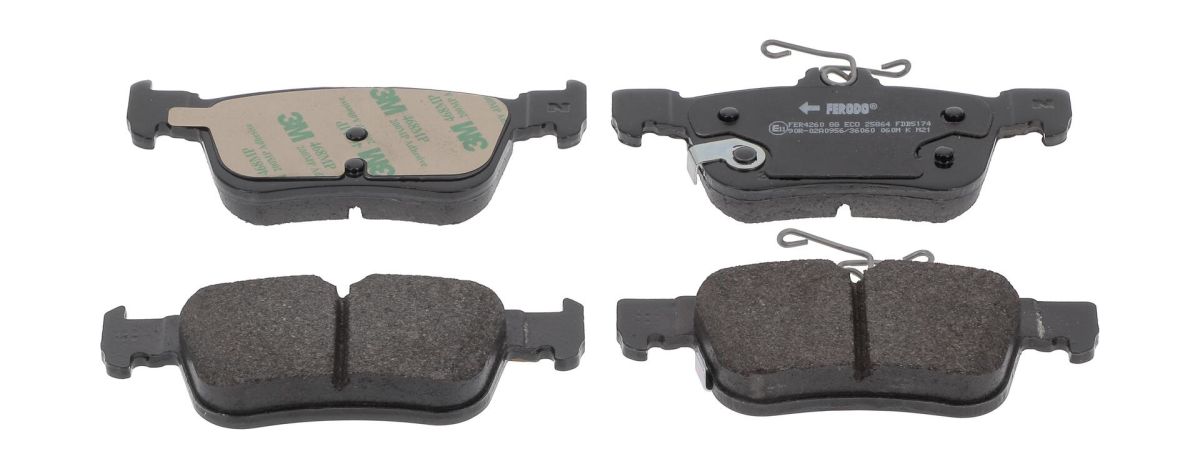 Колодки гальмівні дискові (комплект 4 шт) FORD USA KUGA II (DM2) 2.5 2012.05- FERODO (FDB5174) Ferodo фото 4
