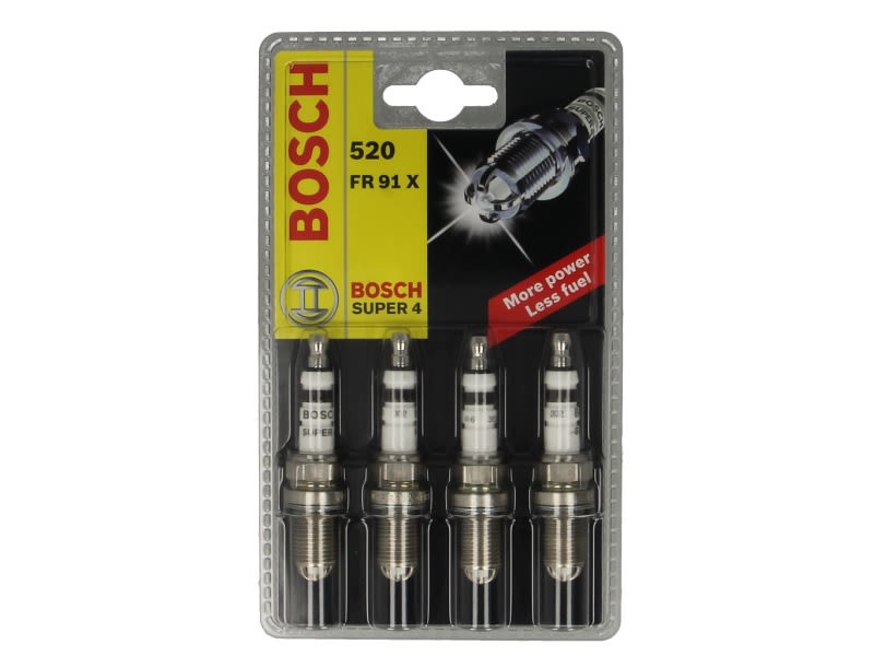 Свічка запалювання (к-кт 4шт) Opel Astra F/G/Combo 1.4-2.0 i 91- (Super 4) Bosch фото 5