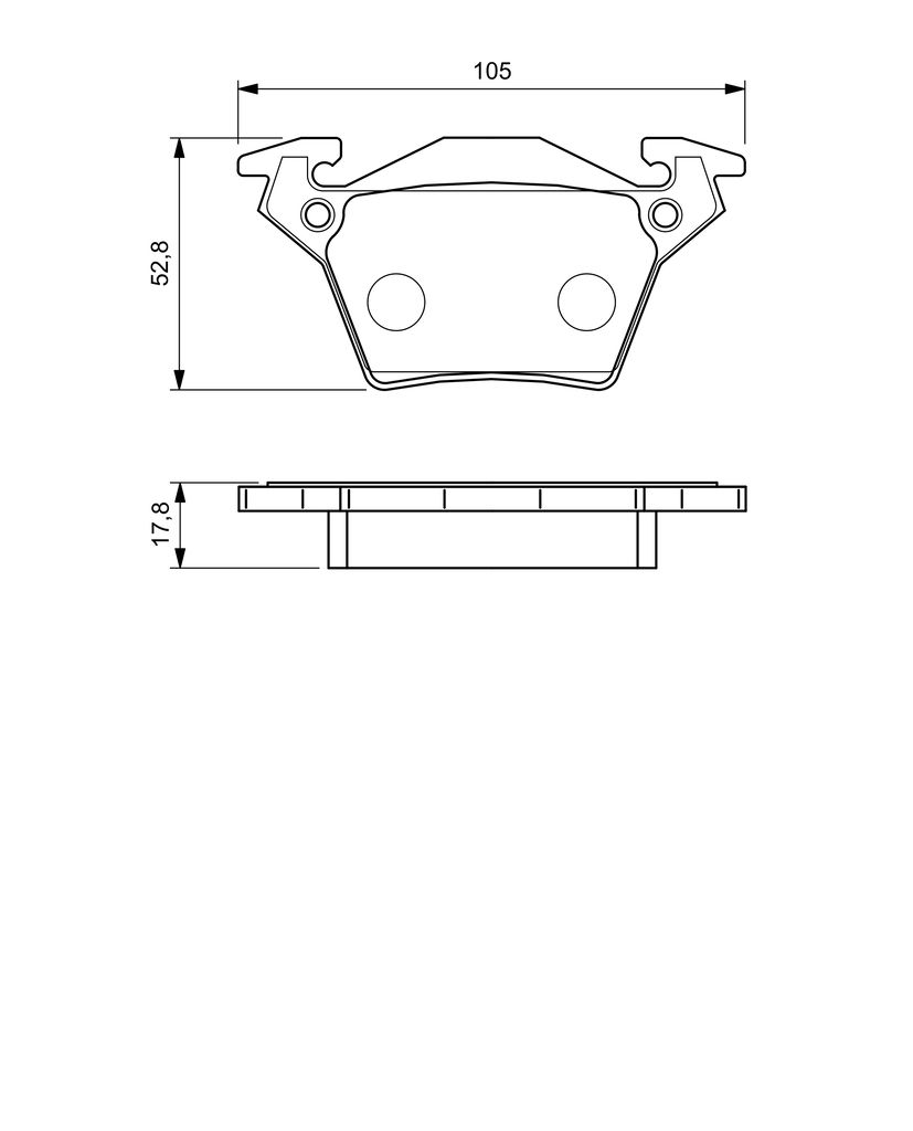 Колодки гальмівні дискові MB VITO ФУРГОН (W638) 2.2 1997.03-2003.07 BOSCH (0 986 460 002) Bosch фото 7