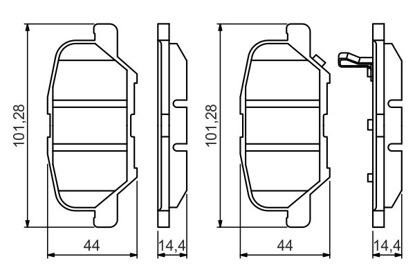 Колодки гальмівні дискові MAZDA 6 ЛІФТБЕК (GJ, GL) 2.5 2012.12- BOSCH (0 986 495 358) Bosch фото 9
