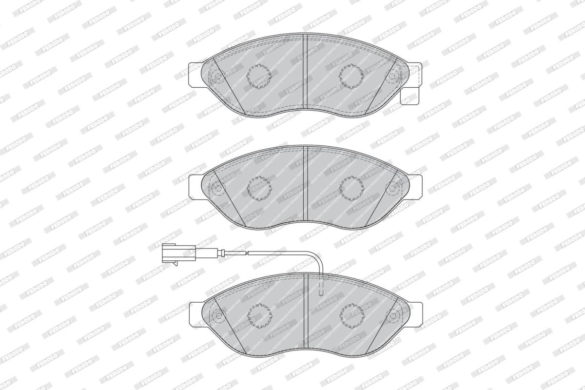 Колодки гальмівні дискові CITROEN JUMPER II ФУРГОН 2.2 2006.04- FERODO (FVR1923) Ferodo фото 5