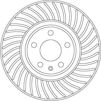 Диск гальмівний передн лів/прав AUDI A4 ALLROAD B9, A4 B9, A5, A6 ALLROAD C8, A6 C8, A7, Q5 1.4-3.0H 05.15- фото 4