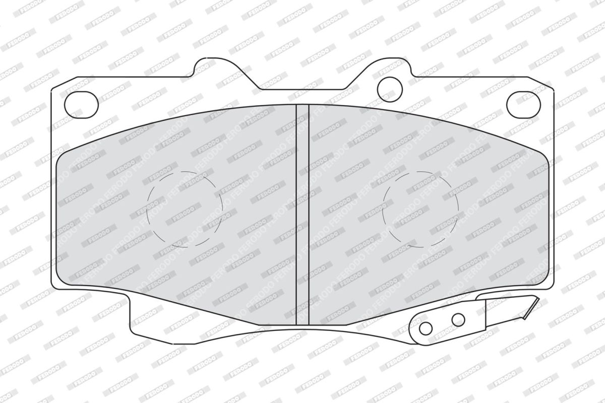 Комплект гальмівних колодок передн , TOYOTA FORTUNER, HILUX VII, LAND CRUISER 90 2.5D-3.4 03.96- фото 3