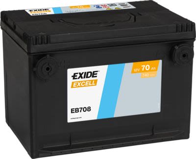 Акумулятор EXIDE 12В 70Агод./740А EXCELL (L+) 260x180x186 (пусковий) фото 3