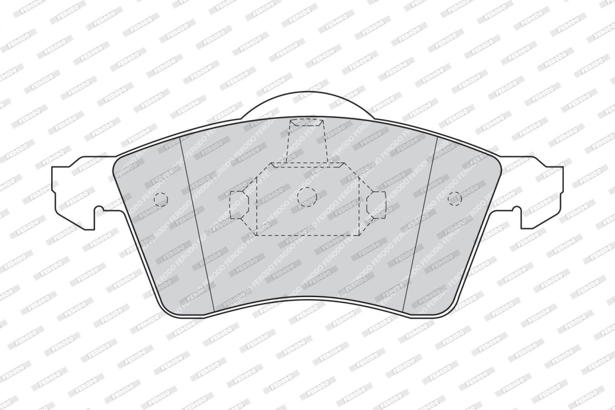 Колодки гальмівні дискові VW TRANSPORTER T4 ФУРГОН (70A, 70H, 7DA, 7DH) 2.5 1990.07-2003.04 FERODO (FVR1163) Ferodo фото 5