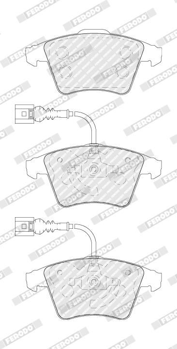 Колодки гальмівні дискові VW TOUAREG (7LA, 7L6, 7L7) 3.0 2002.10-2013.01 FERODO (FDB1826) Ferodo фото 6