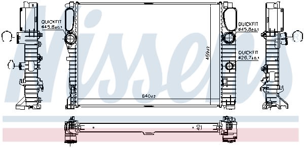 Радіатор охолоджування MERCEDES W211 E320-400 CDI 02- NISSENS (62796A) Nissens фото 11