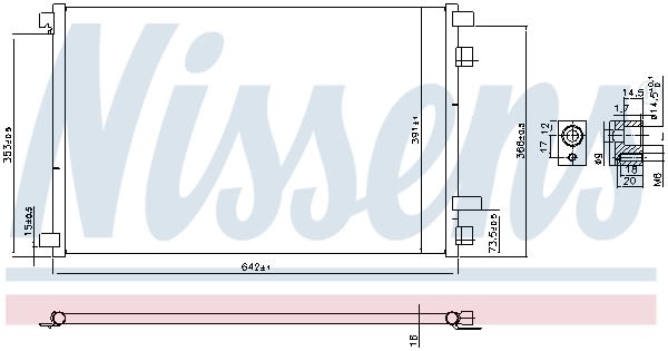 Конденсер кондиціонера RENAULT MEGANE II, SCENIC II 1.5, 1.6, 2.0 03- NISSENS (94626) Nissens фото 11
