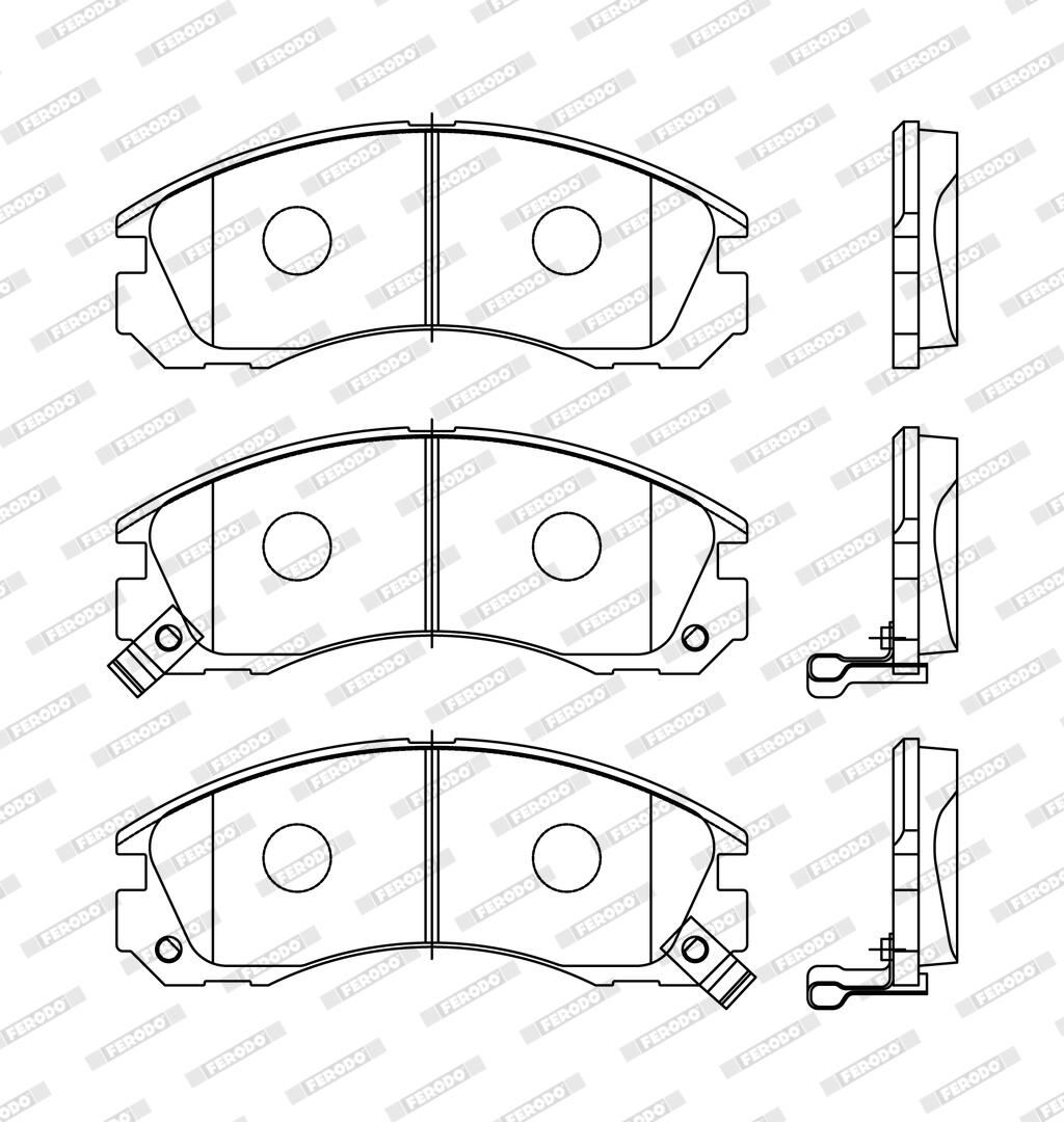 Колодки гальмівні дискові MITSUBISHI OUTLANDER II (CW_W) 2.4 2006.11-2012.12 FERODO (FDB765) Ferodo фото 5