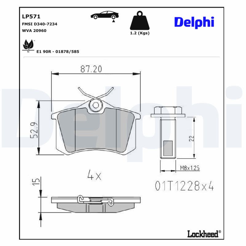 Комплект гальмівних колодок задн , AUDI A2, A4 B5, A4 B6, A4 B7, A6 C4, A6 C5, ALLROAD C5, FIAT SCUDO, MG MG 350, MG 5, NISSAN MICRA III, PEUGEOT 207, 405 I, 405 II, 807 1.0-Electric 08.80- фото 5