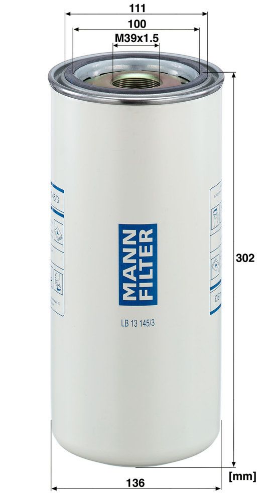 Фільтр повітряний 302x136x100 ATLAS AR 62 D, BOGE 100-2, 61-2, 75-2, 90-2, FINI ROTAR Mci 4008, ROTAR Mci 4010, ROTAR Mci 5008, ROTAR Mci 5008 STC, ROTAR Mci 5010, ROTAR Mci 5010 STC фото 3