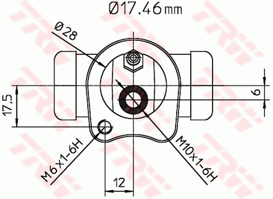 Гальмівний циліндр задн лів/прав CHEVROLET LANOS, DAEWOO LANOS, NEXIA, FSO LANOS, OPEL ASCONA C, ASTRA F, ASTRA F CLASSIC, ASTRA G, CORSA A, CORSA A TR, CORSA B, KADETT E 1.0-2.0 09.81- фото 2