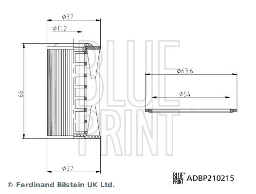 Фільтр АКПП NISSAN JUKE (F15) 1.6 2010.06 - 2019.12 BLUE PRINT (ADBP210215) Blue Print фото 7
