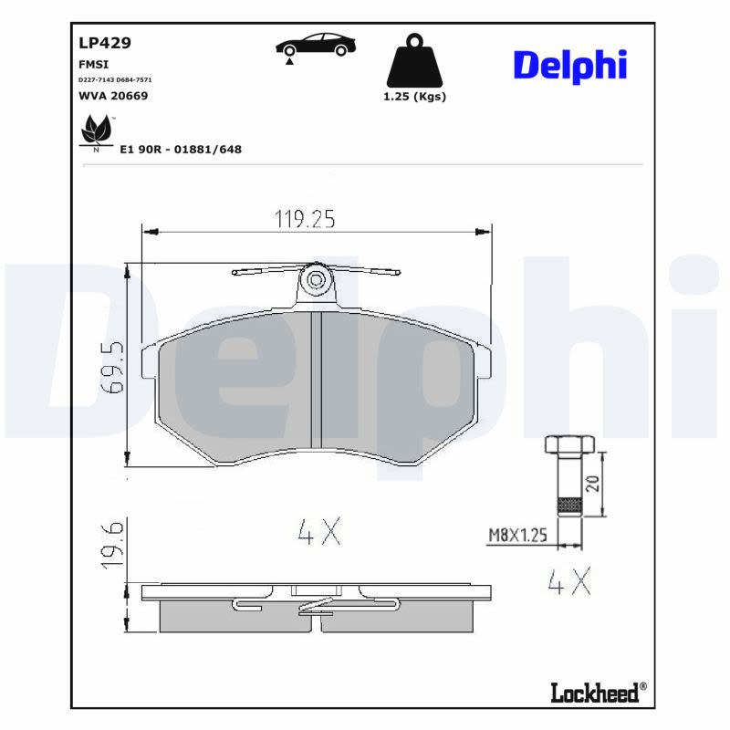 Комплект гальмівних колодок передн , AUDI 100 C2, 100 C3, 200 C2, 200 C3, 80 B2, 80 B3, 80 B4, 90 B3, A4 B5, CABRIOLET B3, COUPE B2, COUPE B3, QUATTRO, CHERY A3, COWIN 5, GEELY CK 1.3-2.9 03.77- фото 4