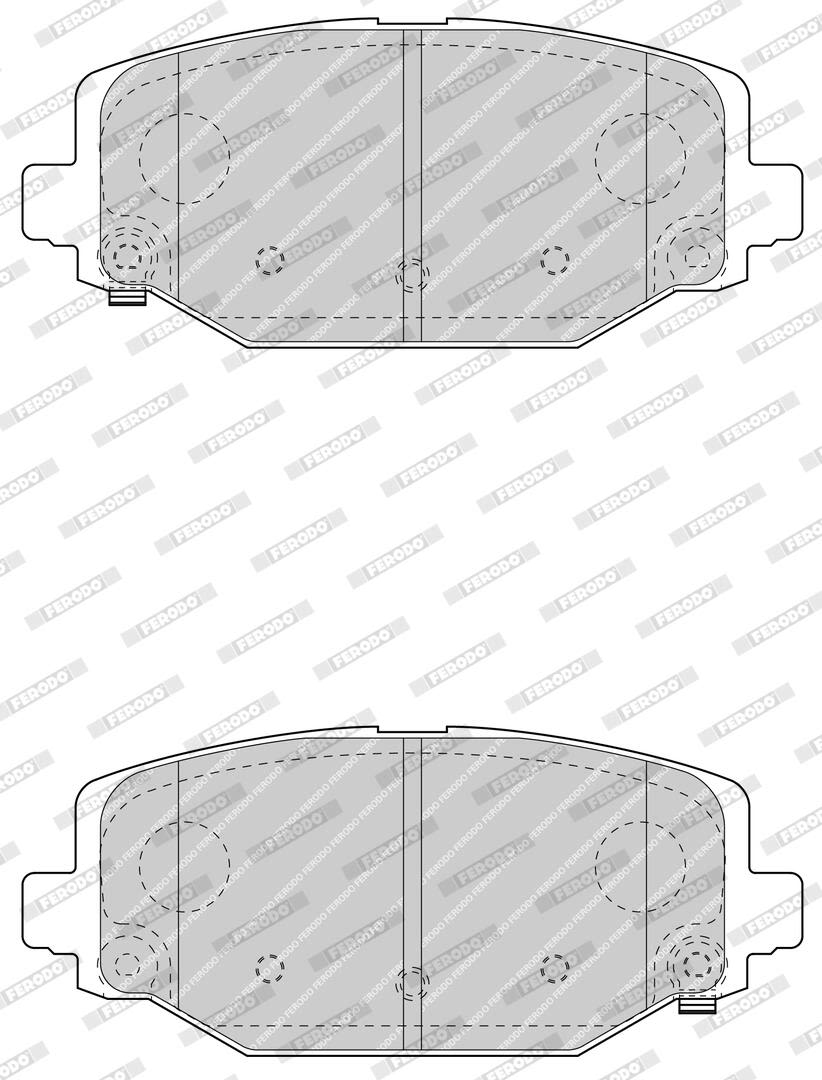 Колодки гальмівні дискові DODGE JOURNEY 2.4 2008.06- FERODO (FDB4778) Ferodo фото 6