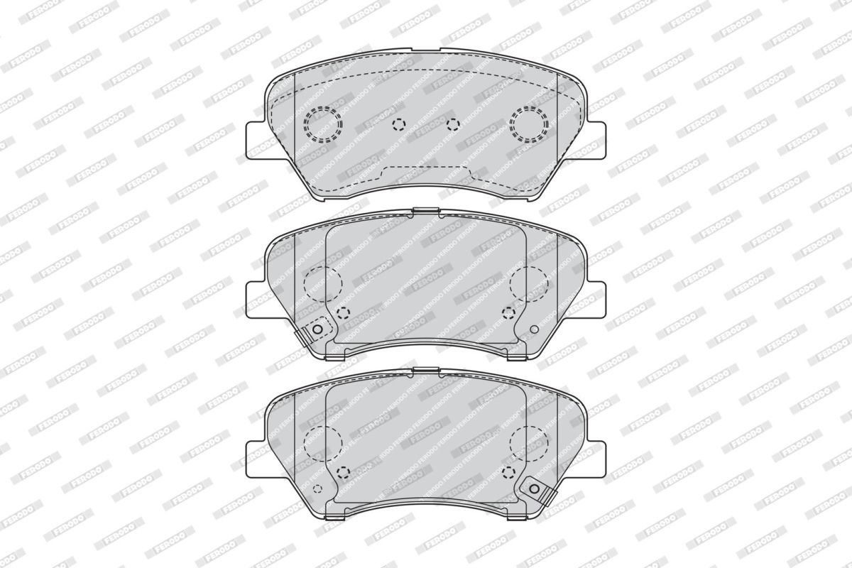 Комплект гальмівних колодок передн , HYUNDAI ELANTRA V, EQUUS / CENTENNIAL, I30, VELOSTER, KIA CARENS IV, CEE'D, CEED, CERATO III, PRO CEE'D 1.0-4.6 03.09- фото 3