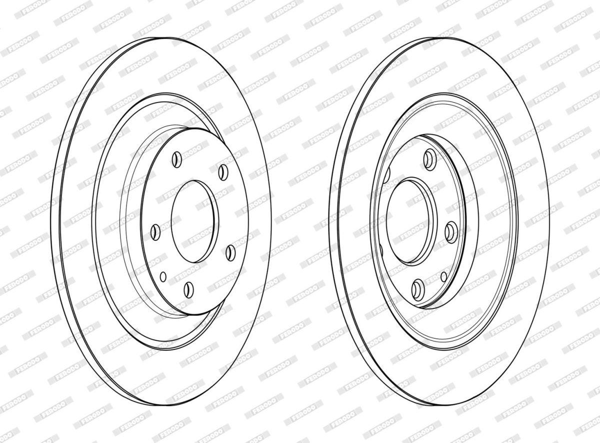 Диск гальмівний MAZDA CX-5 (KE, GH) 2.5 2011.11-2017.02 FERODO (DDF2609C) Ferodo фото 5