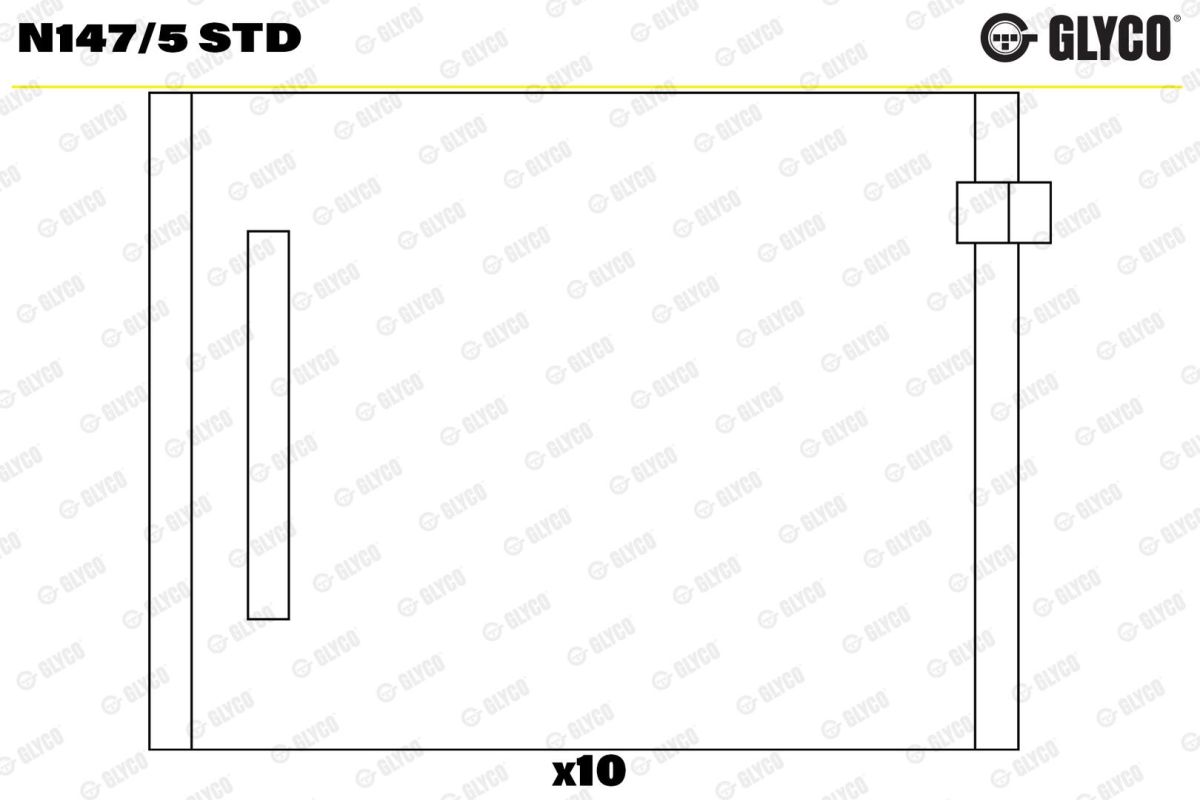 Вкладиші VAG 1.9TDI/2.0TDI AAZ/1Z/BKD/AZV/BKP/BMA/BMN/BMR/BVD/BVE/AVQ/CBHA GLYCO (N147/5 STD) Glyco фото 4