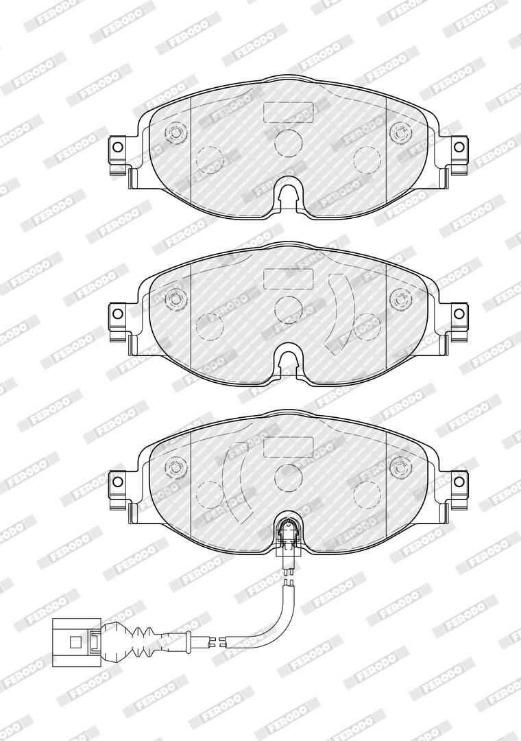 Колодки гальмівні дискові VW PASSAT B8 (3G2, CB2) 1.8 2014.08- FERODO (FDB4433) Ferodo фото 6