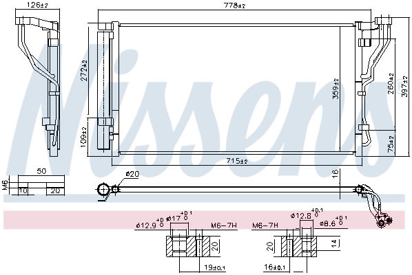 Конденсер кондиціонера HYUNDAI SONATA VI (YF) 2.4 2009.06 - 2015.12 NISSENS (940851) Nissens фото 11