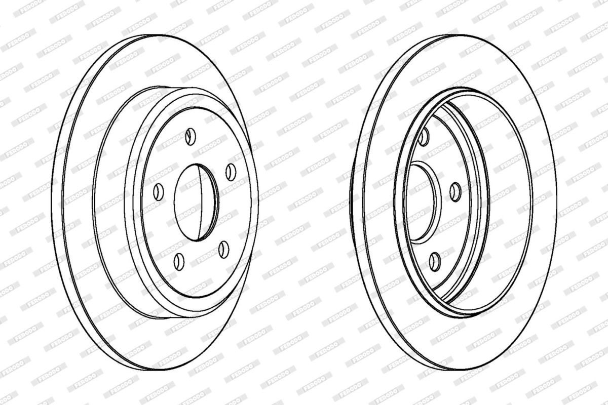Комплект гальмівних дисків (2 шт) задн лів/прав CITROEN C-CROSSER, DODGE CALIBER, JEEP COMMANDER, GRAND CHEROKEE II, GRAND CHEROKEE III, MITSUBISHI OUTLANDER II, PEUGEOT 4007 1.8-5.7 04.99-03.13 фото 2