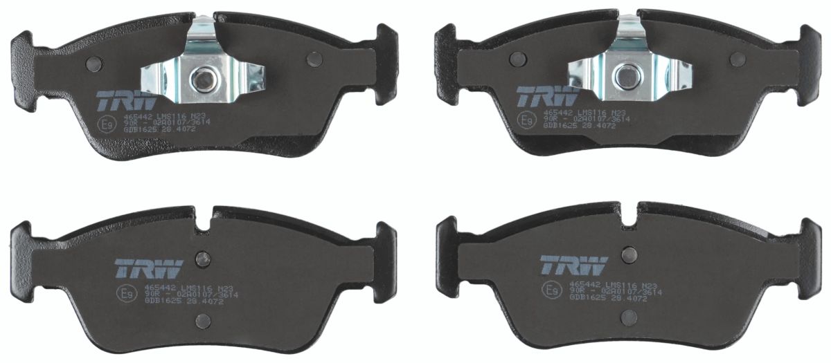 Комплект гальмівних колодок передн , BMW 1 (E81), 1 (E82), 1 (E87), 1 (E88), 3 (E90) 1.6/2.0/2.0D 06.04-12.13 фото 3