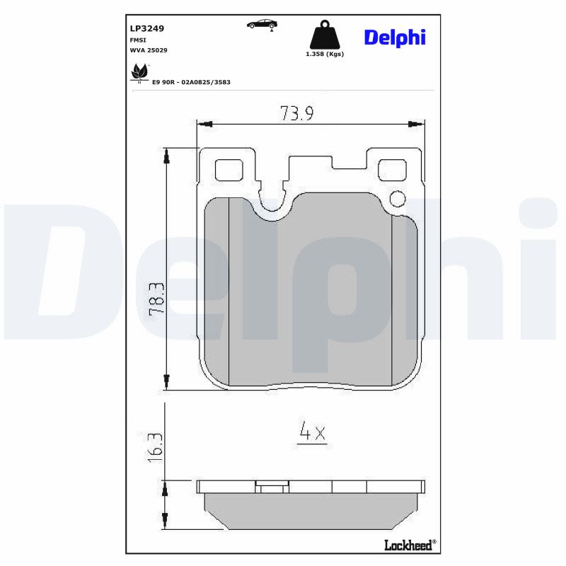 Колодки тормозные (задние) BMW 3 (F30/F31/F34/F80)/4 (F32/F82) 11- B37/B47/N13/N47/N55 фото 5