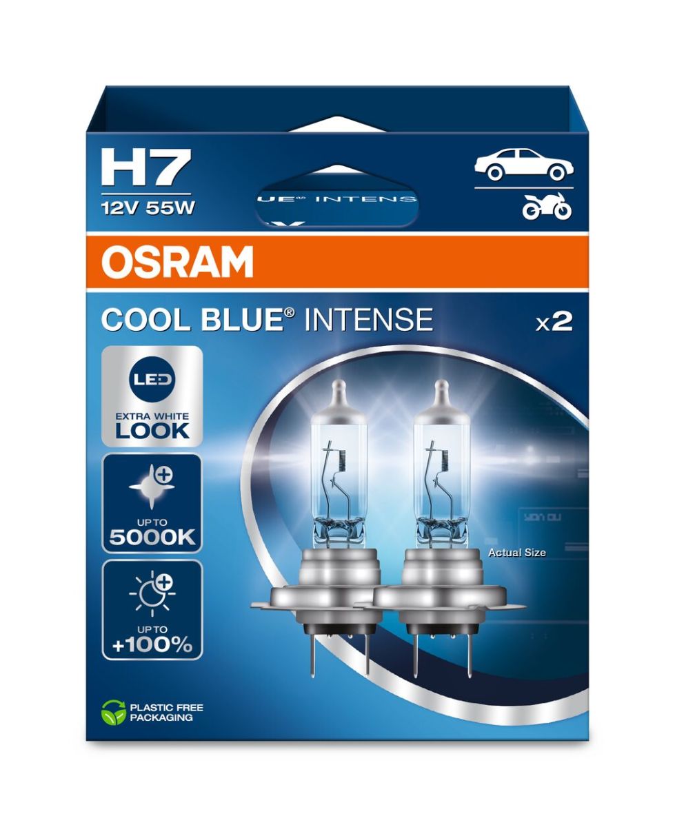 Лампа (Набір 2шт) H7 12В 55Вт PX26D Cool Blue Intense NextGen 5000K фото 3