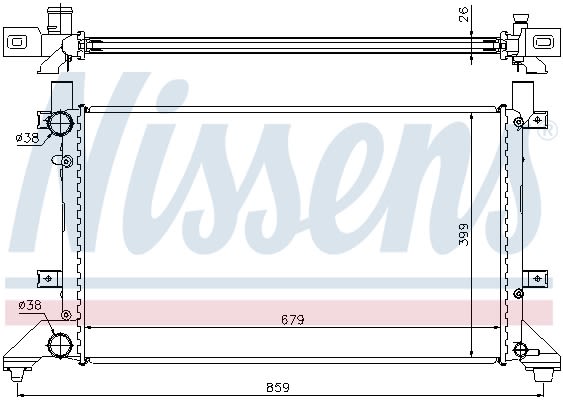 Радіатор охолоджування VW LT II 96- NISSENS (65231A) Nissens фото 10