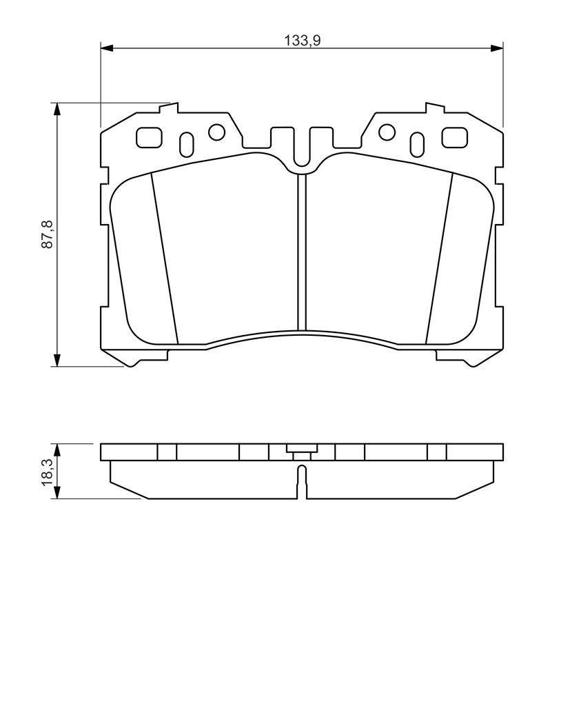 Колодки гальмівні дискові LEXUS LS (_F4_) 4.6 2006.04- BOSCH (0 986 494 423) Bosch фото 7