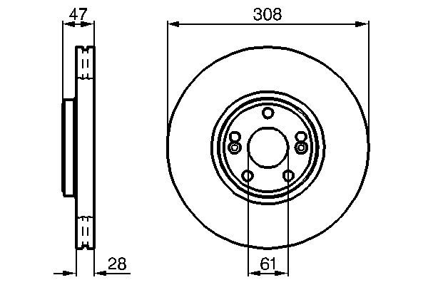 Диск гальмівний ВЕНТИЛ RENAULT ESPACE IV (JK0/1_) 2.0 2002.11- BOSCH (0 986 479 199) Bosch фото 9