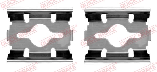 Планка супорта (переднього) прижимна (к-кт) Fiat Ducato 02- Quick Brake фото 6