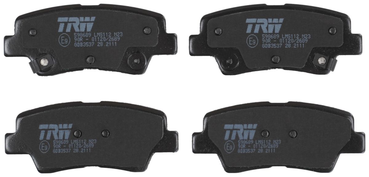 Комплект гальмівних колодок задн , HYUNDAI ACCENT IV, I10 II, I10 III, I20 ACTIVE, I20 II, I30, I40 I, I40 I CW, IONIQ, KONA, SOLARIS, TUCSON, VELOSTER, KIA CARENS IV, CEE'D 1.0-Electric 06.10- фото 5