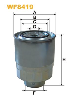 Паливний фільтр TOYOTA AURIS, AVENSIS, COROLLA, VERSO 1.4D/2.0D/2.2D 10.06-12.18 фото 3