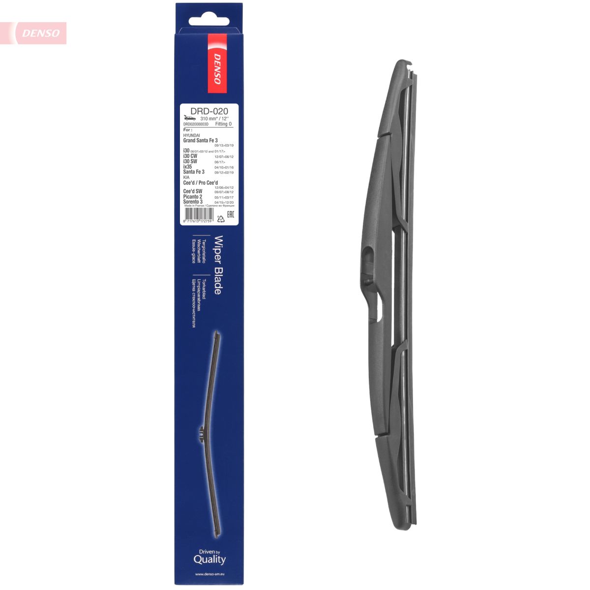 Щітка склоочисника ПЛАСТИКОВИЙ / 310 MM DENSO (DRD-020) Denso фото 5