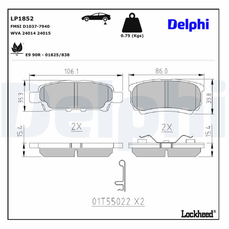 Комплект гальмівних колодок задн , CHRYSLER 200, SEBRING, DODGE AVENGER, CALIBER, STEALTH, JEEP COMPASS, PATRIOT, LEXUS RX, MITSUBISHI ECLIPSE III, LANCER CARGO, LANCER VII 1.3-3.6ALK 09.90- фото 6