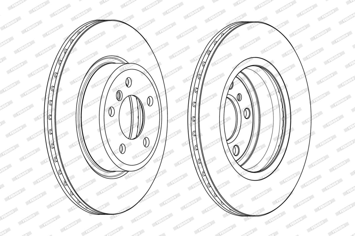 Диск гальмівний BMW 5 (F10) 2.0 2009.01-2016.10 FERODO (DDF2039C) Ferodo фото 5