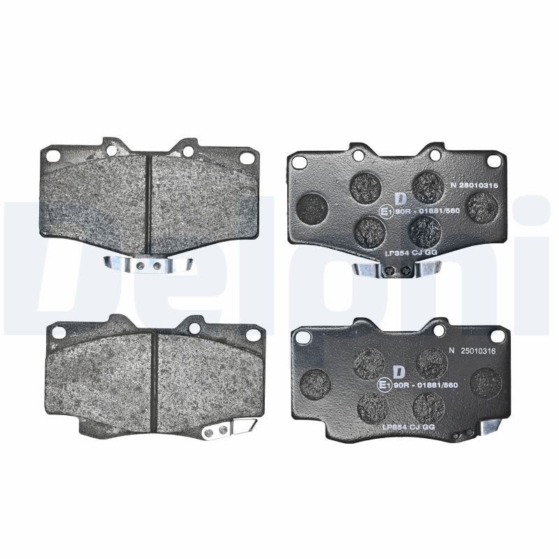 Комплект гальмівних колодок передн , BMW 7 (E38), TOYOTA 4 RUNNER II, 4 RUNNER III, FORTUNER, HILUX IV, HILUX V, HILUX VI, HILUX VII, LAND CRUISER, LAND CRUISER 80, LAND CRUISER 90 2.2-4.5 08.80- фото 2