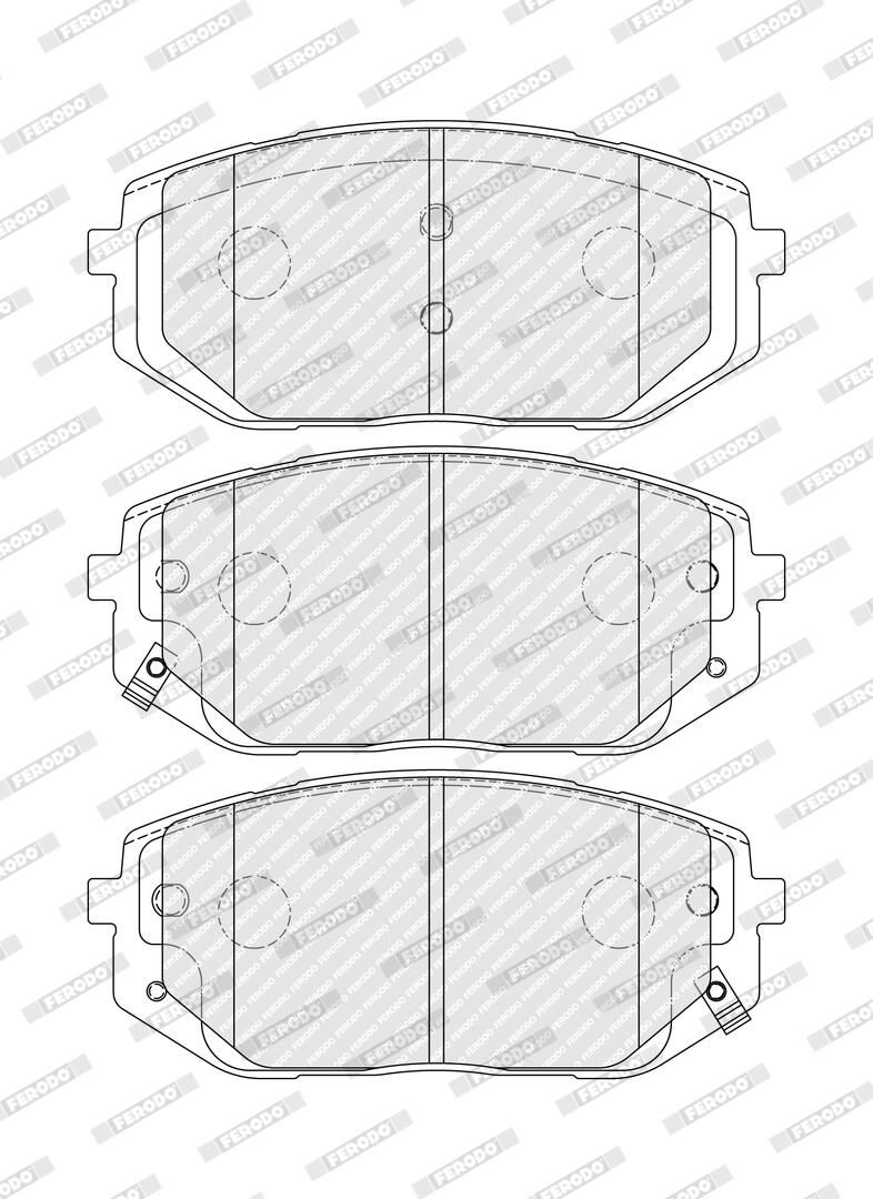 Колодки гальмівні дискові (комплект 4 шт) HYUNDAIIONIQ 5 (NE) 20-;TUCSON (NX4E, NX4A) 20-,KIAEV6 (CV) 21- FERODO (FDB5445) Ferodo фото 5