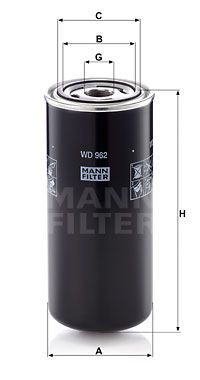 Filtr oleju MANN-FILTER WD 962