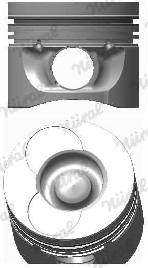 Поршень 89,5 (+0,5) MERCEDES E (VF210), E (W210), E T-MODEL (S210), G (W461), SPRINTER 2-T (B901, B902), SPRINTER 3-T (B903), SPRINTER 4-T (B904), VARIO (B667, B670, B668), VARIO (B670) 2.9D 02.95- фото 3