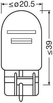 Автолампа 21/5W W21/5W 12V 21/5W W3X16Q/КРАТН. X10 OSRAM (7515) osram фото 5