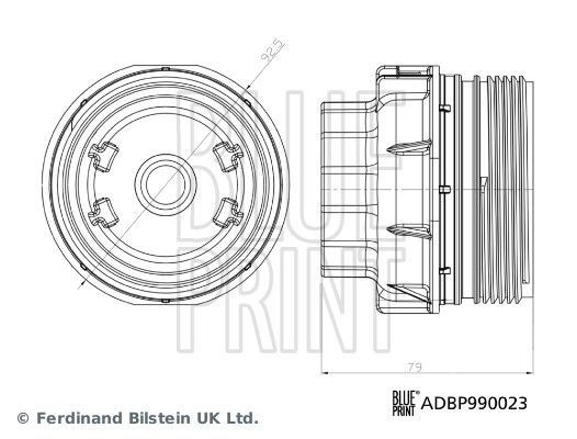 Корпус масляного фільтра LEXUS ES, GS, IS III, LS, NX, RC, RX, TOYOTA ALPHARD / VELLFIRE, AVALON, CAMRY, COROLLA, HIGHLANDER / KLUGER, LAND CRUISER PRADO, RAV 4 III, RAV 4 IV 1.4D-3.5H 09.08- фото 4