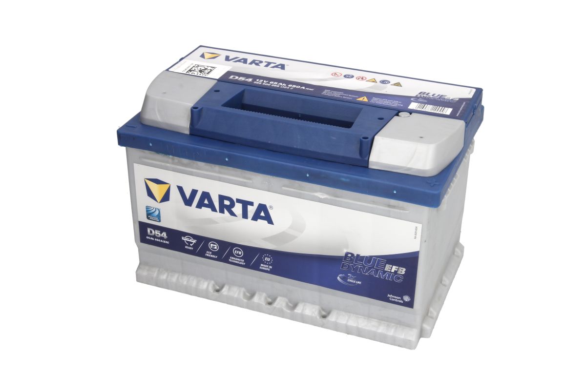Akumulator VARTA START STOP EFB D54 65Ah 650A P+ Fiat