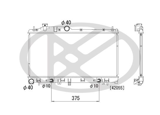 Радіатор двигуна SUBARU FORESTER, IMPREZA, LEGACY IV, OUTBACK, XV 1.5-3.0 09.03- фото 3